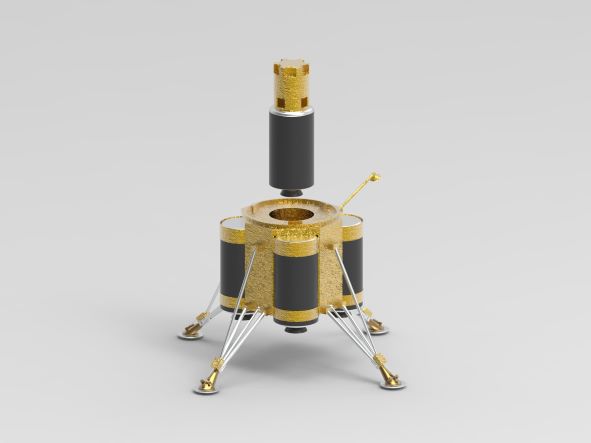 Mercury Lander with Ascent Segment